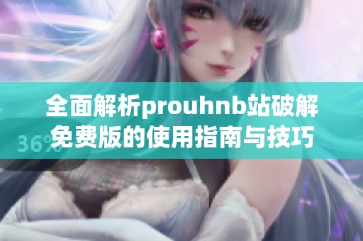 全面解析prouhnb站破解免费版的使用指南与技巧