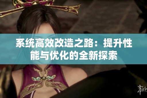 系统高效改造之路：提升性能与优化的全新探索