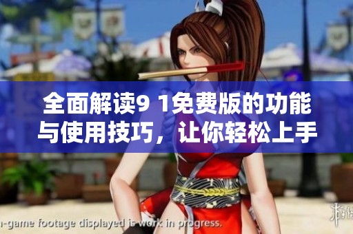 全面解读9 1免费版的功能与使用技巧，让你轻松上手