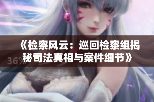 《检察风云：巡回检察组揭秘司法真相与案件细节》