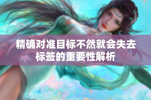 精确对准目标不然就会失去标签的重要性解析