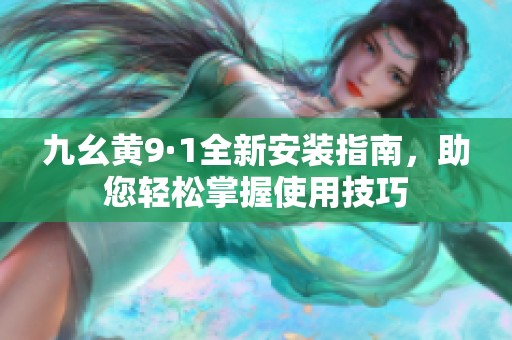 九幺黄9·1全新安装指南，助您轻松掌握使用技巧
